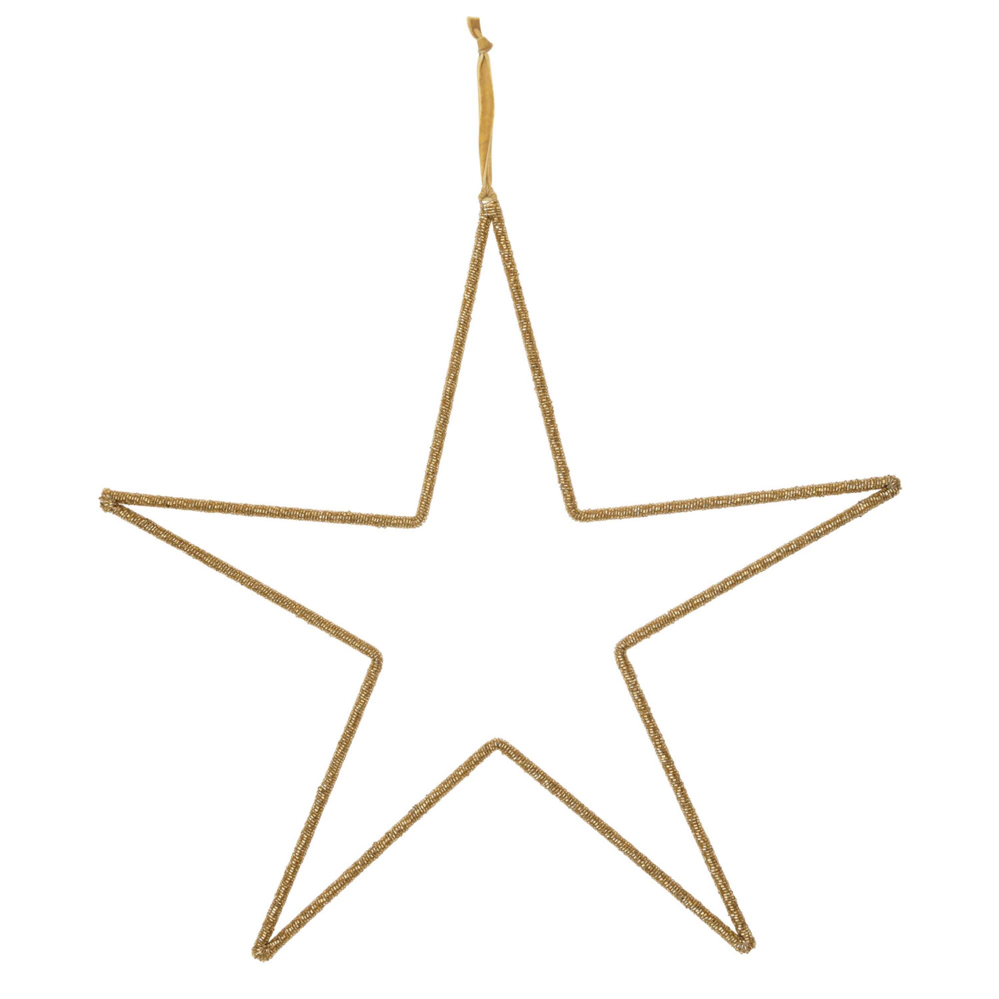 Hello Honey® Gold Beaded Star Wall Hanging